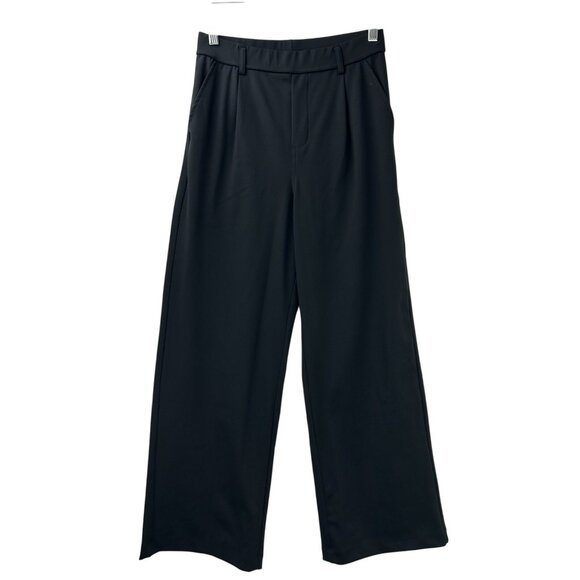 Halara Women’s Size Small High Rise Side Pocket Wide Leg Casual Pants Black - Picture 1 of 13